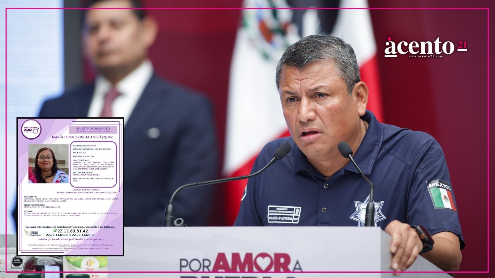 María Luisa Trinidad estaría privada de la libertad, señala la SSP