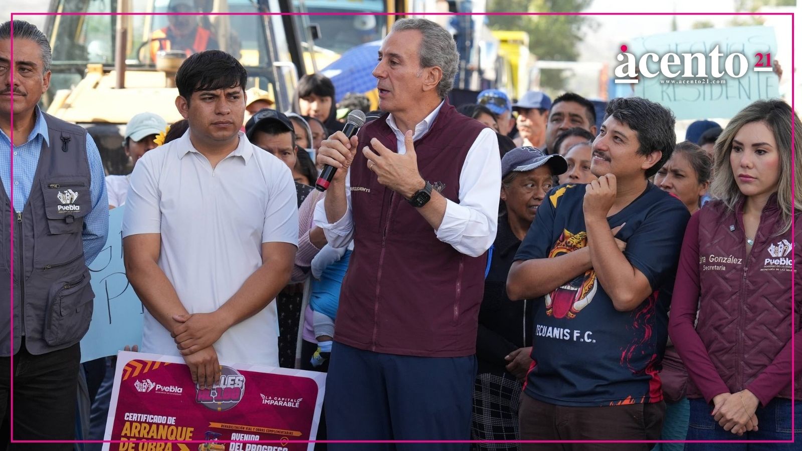 Impulsa Pepe Chedraui trabajos de rehabilitación vial en San Francisco Totimehuacan