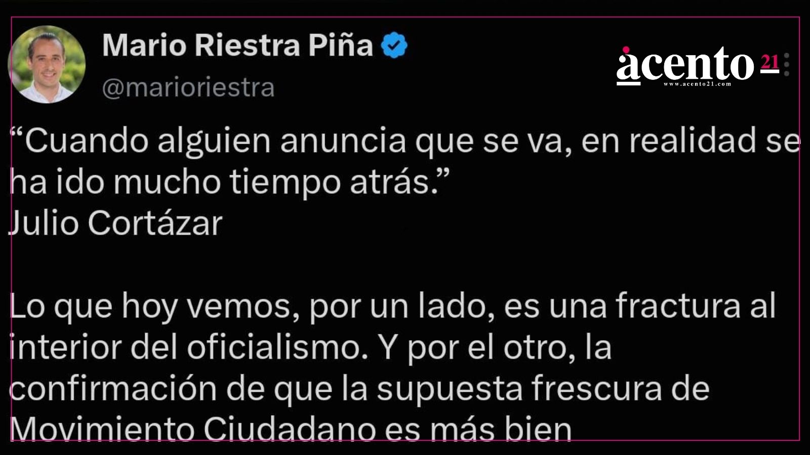 PAN reacciona al fichaje de Gali: “simulación opositora”