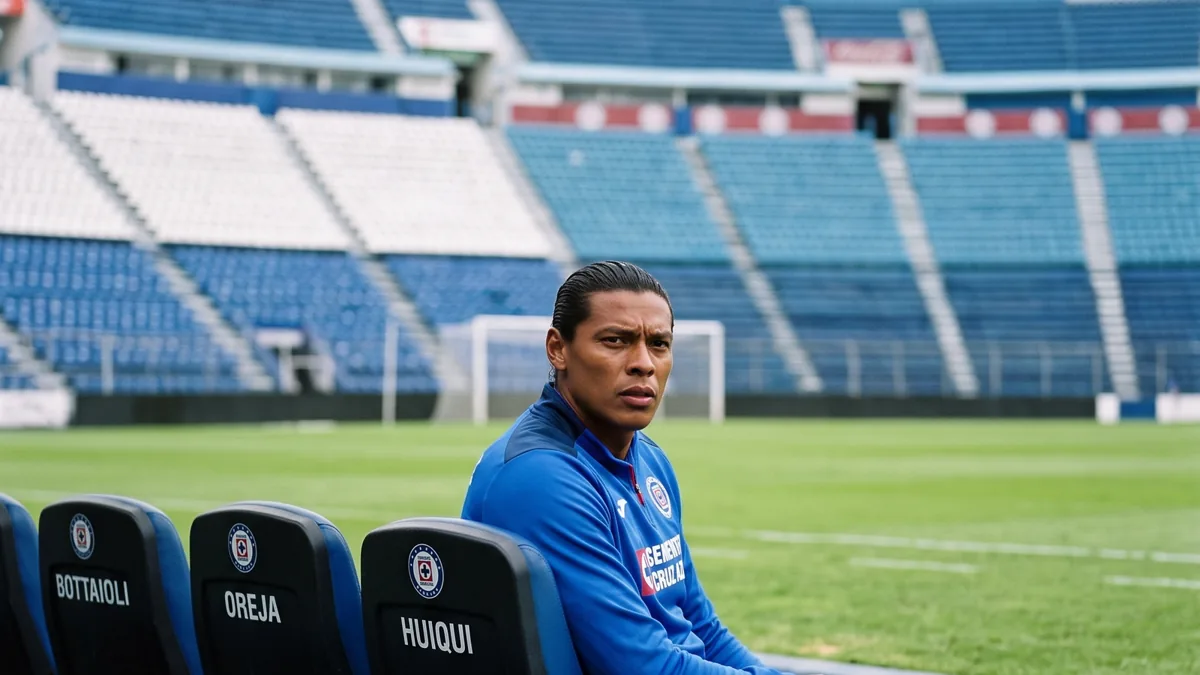 Cruz Azul: directiva rechaza 6 auxiliares de Huiqui Un campo de fútbol vacío con las porterías al fondo y el césped bien cuidado.