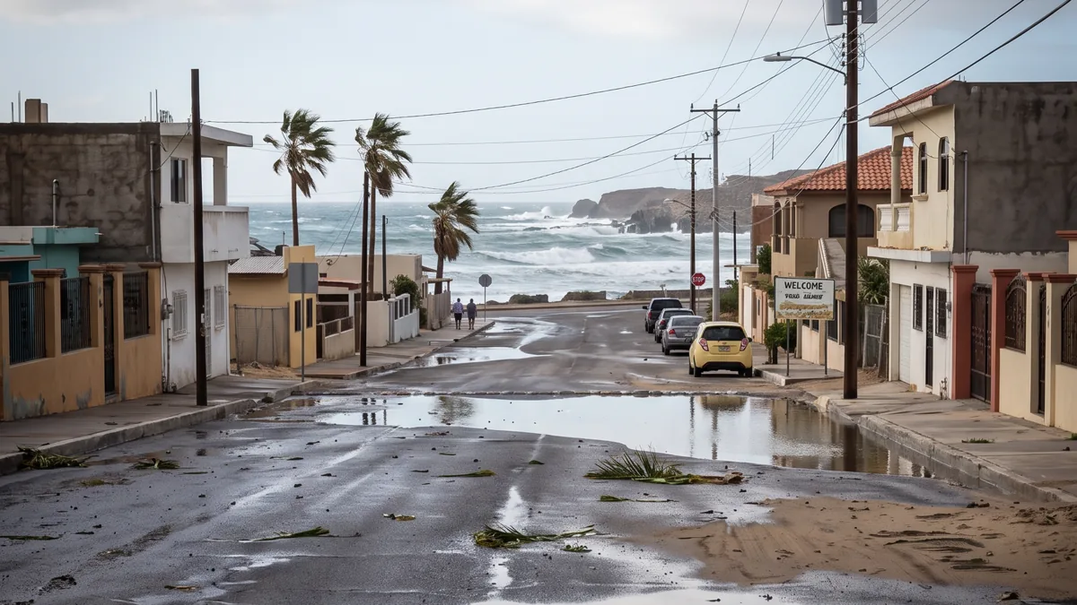 Morena define coordinador en BCS: rumbo a 2027 y apoyo post-huracán Una imagen abstracta que representa la política y la gestión de emergencias, con elementos que sugieren liderazgo y resiliencia.