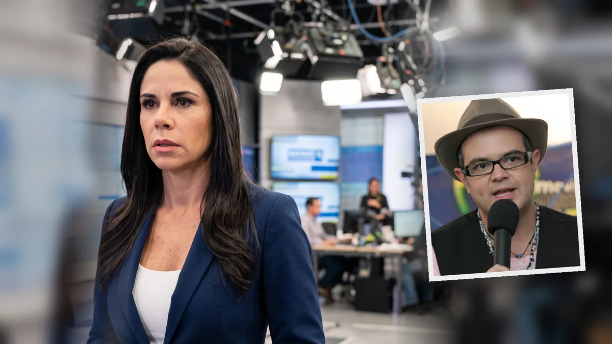 Paola Rojas pide a Aleks Syntek no revivir el caso Zague Una imagen que representa un micrófono de periodista y un teclado musical, simbolizando el cruce entre periodismo y música.