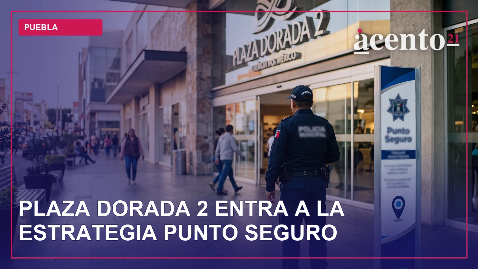 Ilustración de un distintivo de seguridad con un escudo y una figura femenina estilizada.