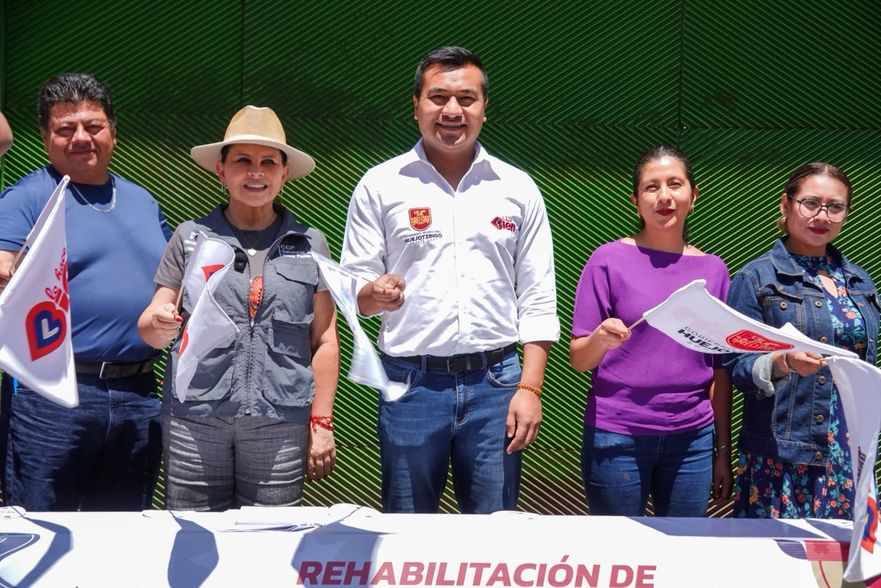 Roberto Solís inicia rehabilitación integral de la calle Pereyra en Huejotzingo