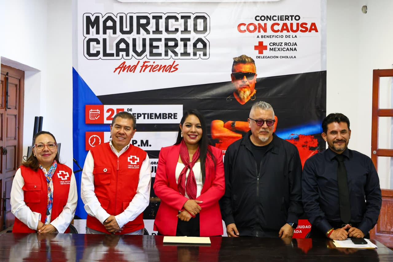 Mauricio Clavería ofrecerá concierto con causa en favor de la Cruz Roja Cholula Mauricio Clavería ofrecerá concierto con causa en favor de la Cruz Roja Cholula