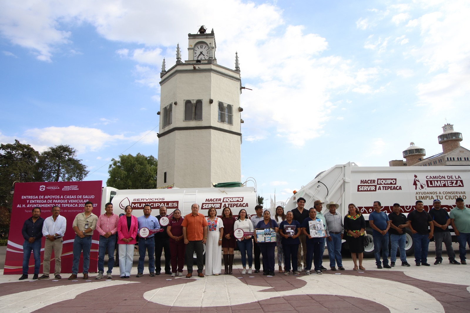 Tepeaca fortalece servicios municipales con nuevo parque vehicular y equipo para Casas de Salud