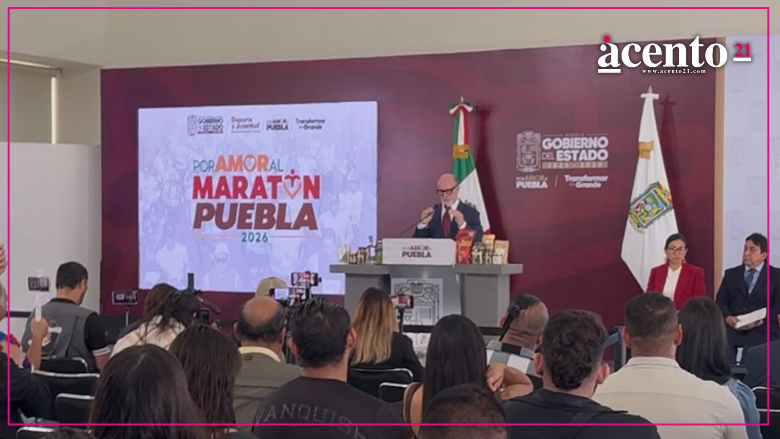 Presentan el Maratón de Puebla 2026; esperan hasta 20 mil participantes
