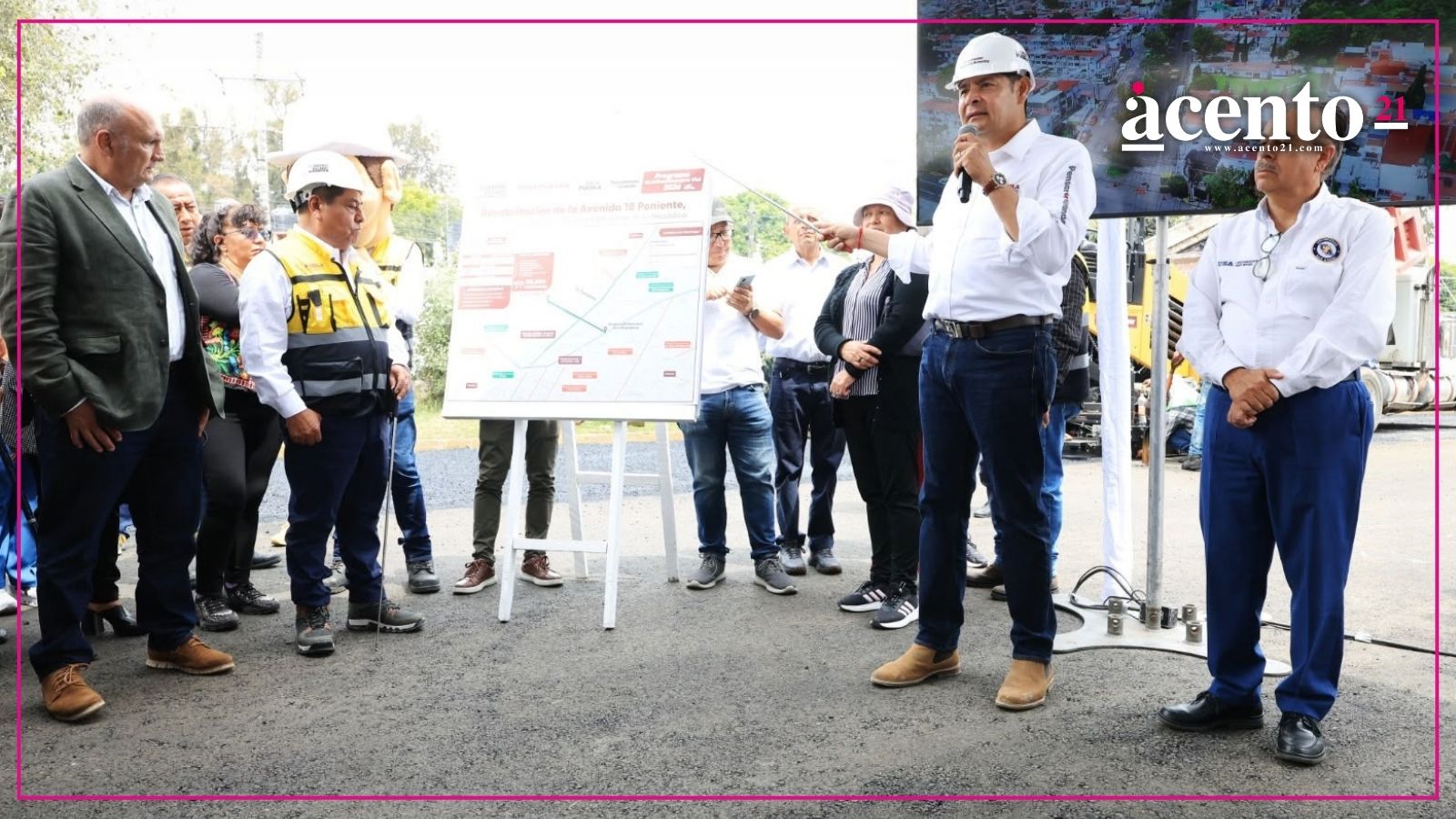 GOBIERNO DEL ESTADO TRANSFORMA VIALIDADES CON APOYO DE PEMEX Y TRENES DE PAVIMENTO