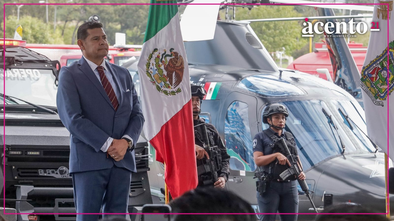 Puebla refuerza la seguridad con cuatro helicópteros, vehículos blindados y drones