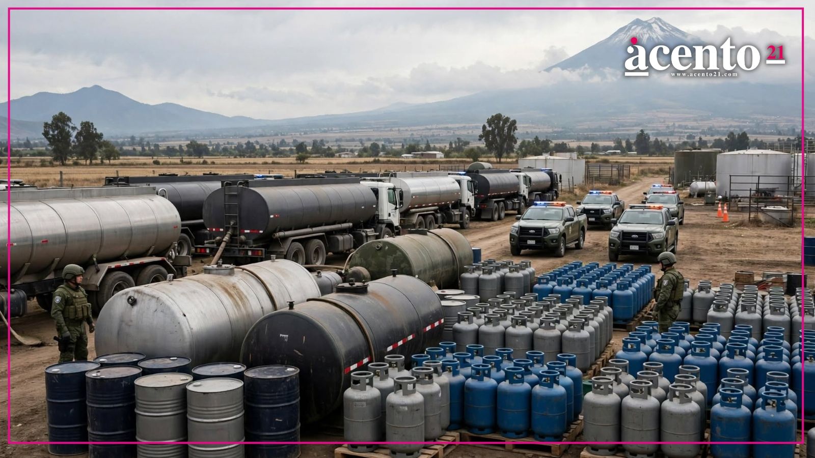 Aseguran en Puebla más de 4.4 millones de litros de hidrocarburos y gas LP