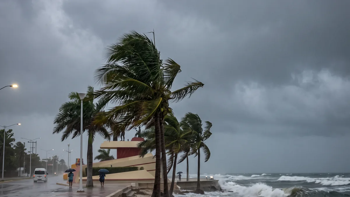 Huracán Isaías y tormenta Simón causan lluvias en 11 estados de México Mapa meteorológico mostrando la trayectoria de un huracán y una tormenta tropical sobre México y Centroamérica.
