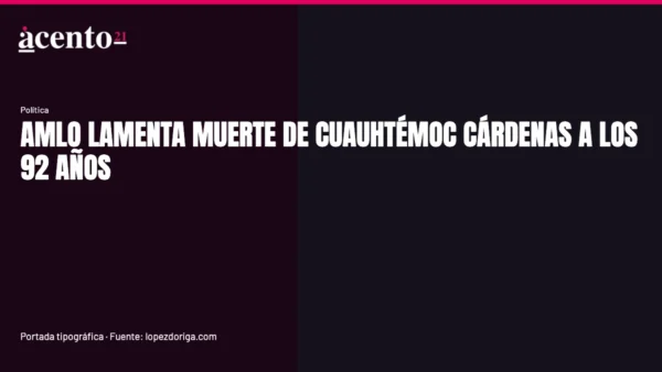 Retrato de Cuauhtémoc Cárdenas Solórzano en un fondo neutro, con expresión seria.