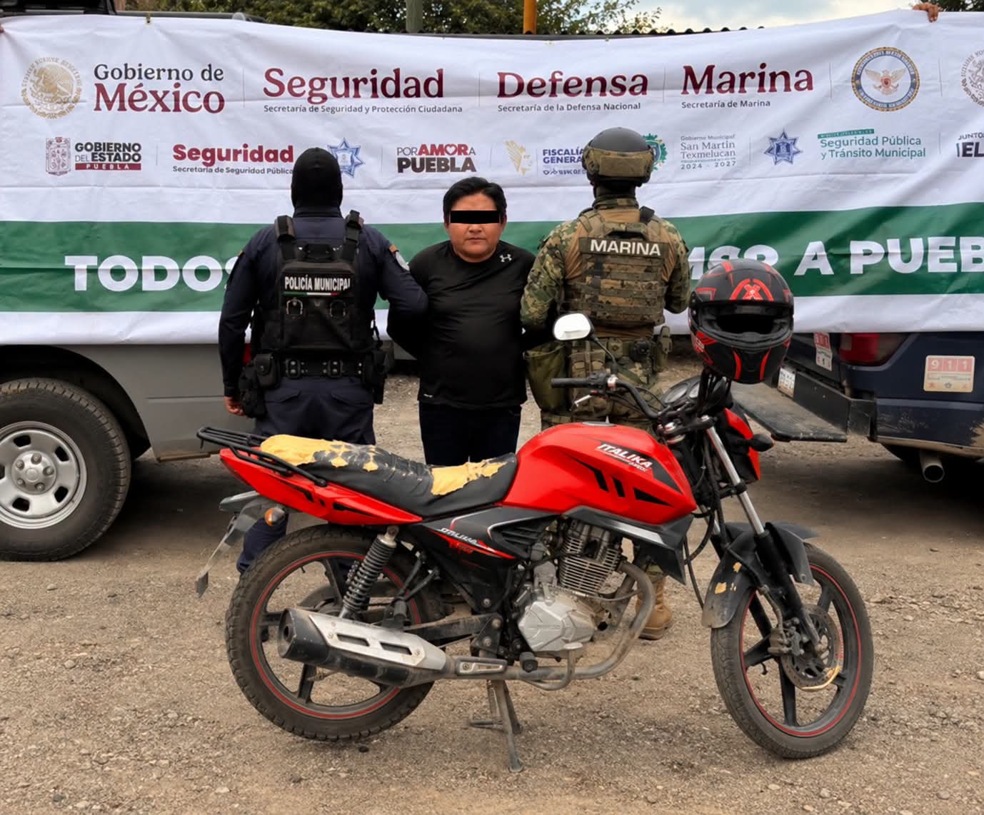 Detienen a presunto implicado en robo con violencia en San Juan Tuxco